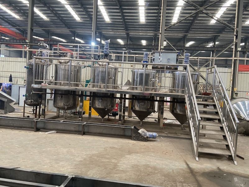 炉膛一体动物油熬练直烧锅